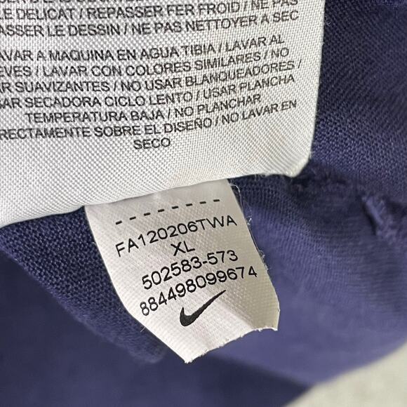 Nike Dri-Fit Smoke ‘Em Graphic T-Shirt Men’s XL Blue Athletic Sports Tee - Picture 5 of 8